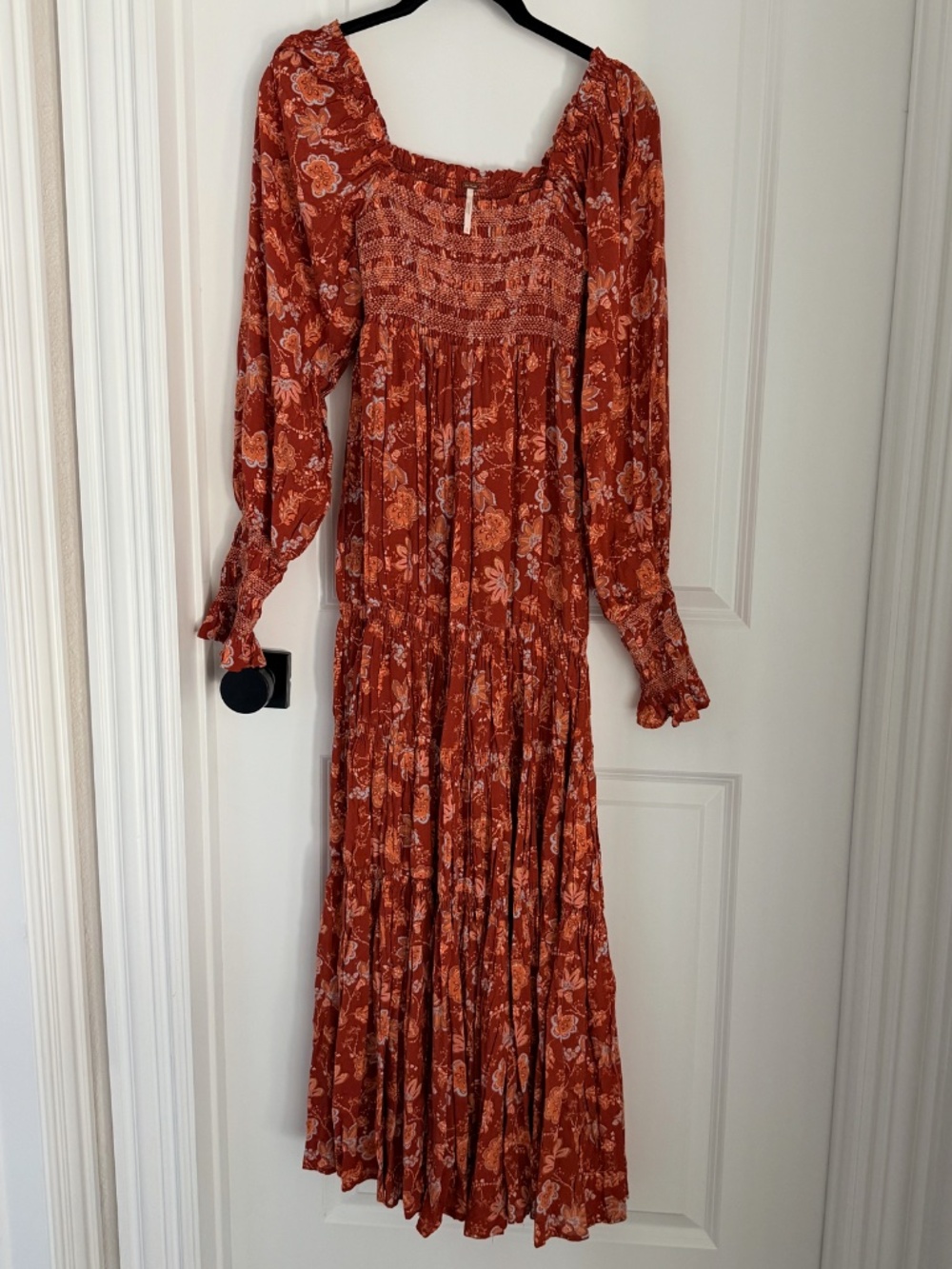 Free People Sweet Escape Print Maxi Dress in Mocha Combo | XS
